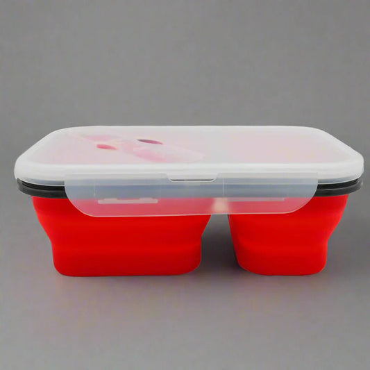 Boite de Conservation Alimentaire - CollapsibleLunchBox™ - Rouge - Cuisineaccess