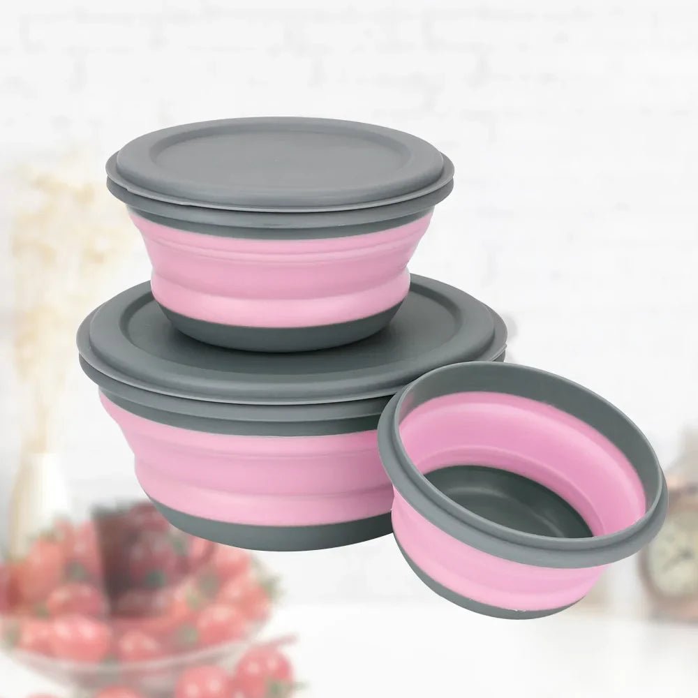 Boite de Conservation Alimentaire - FoldableLunchBox™ - Rose - Cuisineaccess