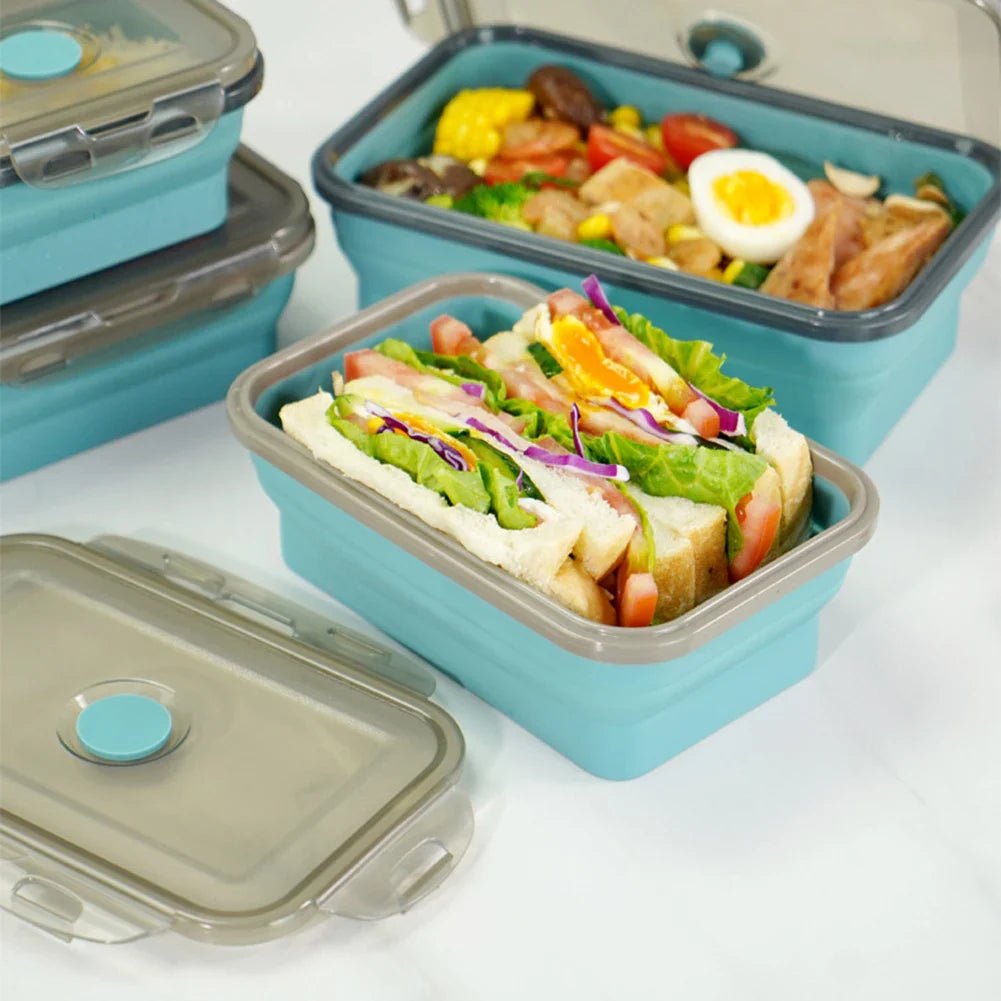 Boite de Conservation Alimentaire - SiliconeLunchBox™ - Bleu - Cuisineaccess